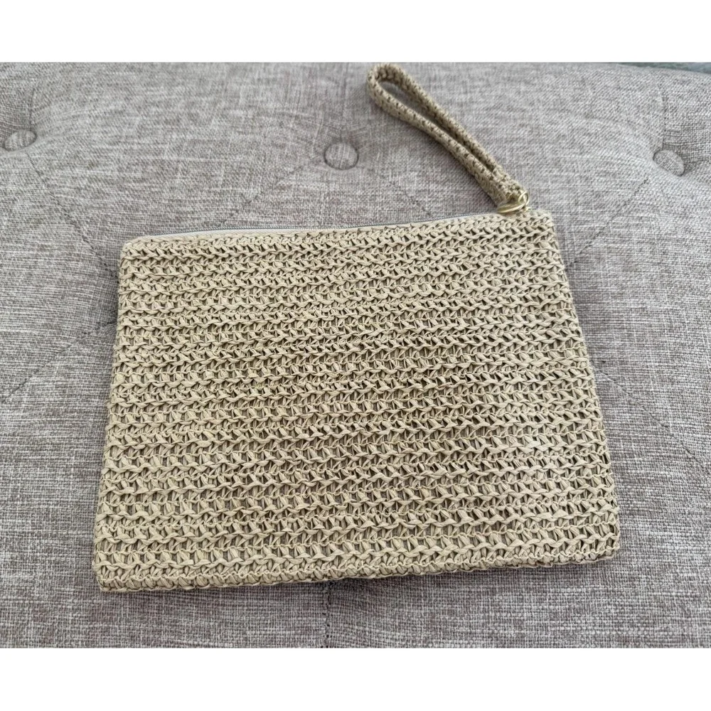 Dior Raffia Wristlet Pouch - Picture 2 of 4